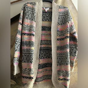 * No Boundaries NOBO Sweater Cardigan EUC SZ Medium (7 - 9) *